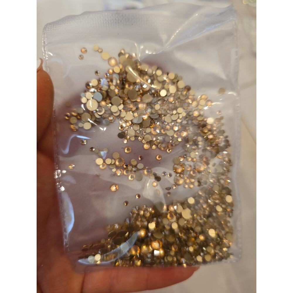 Hotfix And Hotfix Rhinestone Needlework Strass Lot Of 17 - Picture 16 of 16